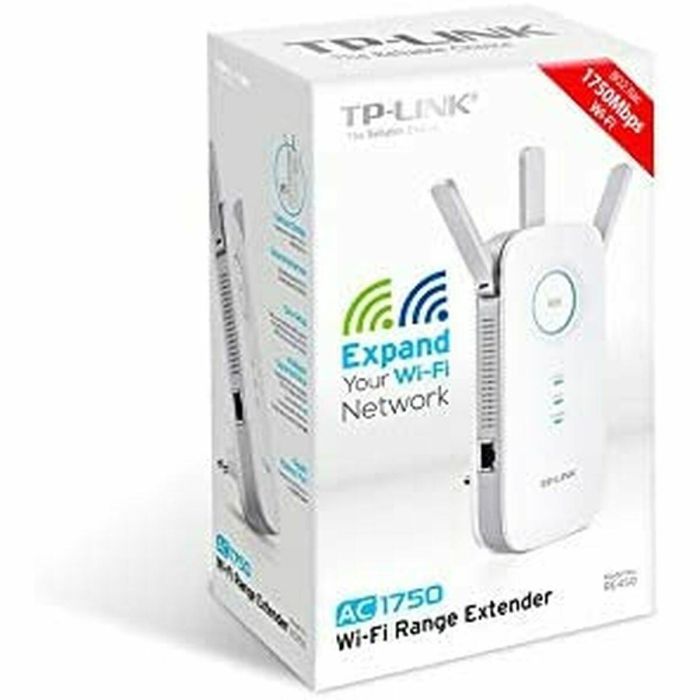 Tp-link RE450 Extensor de Cobertura Wi-Fi AC1750, 1300Mbps 5GHz, 450Mbps 2.4GHz, 3 Antenas, Puerto Ethernet Gigabit 2