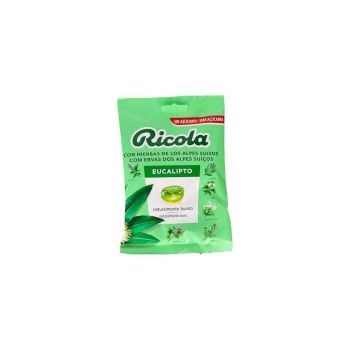 Ricola Caramelos Eucalipto sin Azúcar Bolsa 70g