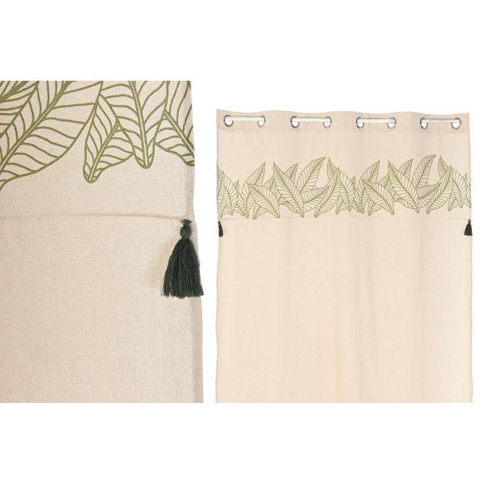 Cortina Cottage DKD Home Decor Natural Verde 260 x 140 cm (2 Unidades) 0 Cortina Cottage DKD Home Decor Natural Verde 260 x 140 cm (2 Unidades) 0
