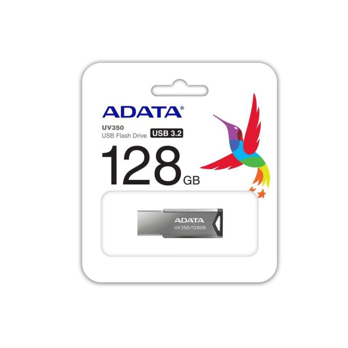 Memoria USB Adata UV350 128 GB Negro Plateado 3 Memoria USB Adata UV350 128 GB Negro Plateado 3