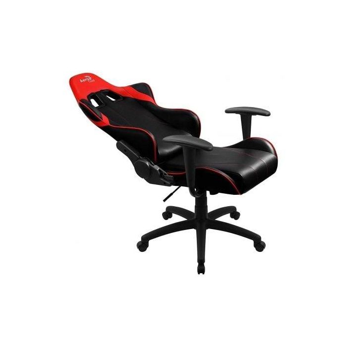 SILLA GAMER AEROCOOL AC100 AIR RED - MARCO DE METAL - RESPALDO AJUSTABLE - TECNOLOGÍA AIR - PISTON GAS CLASE 3 - HASTA 150KG 3