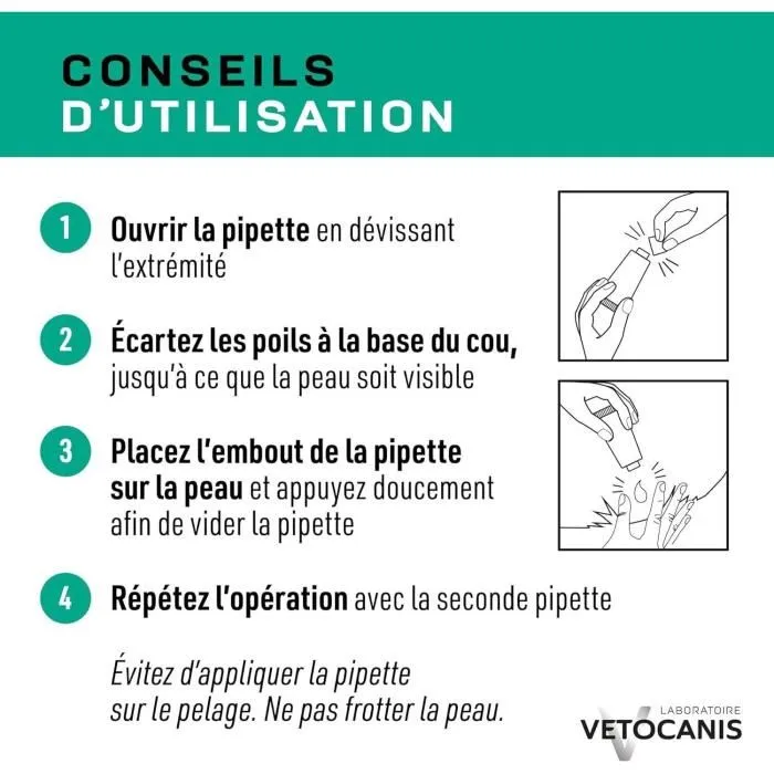 Vetocanis 4 Pipetas Antipulgas y Anti-garrapatas para Gato - 1 Mes de Protección x 4 Unidades Vetocanis 4 Pipetas Antipulgas y Anti-garrapatas para Gato - 1 Mes de Protección x 4 Unidades