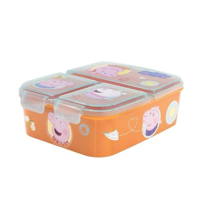 Sandwichera peppa pig core con multiples compartimentos 17x14x7 cm 1 Sandwichera peppa pig core con multiples compartimentos 17x14x7 cm 1