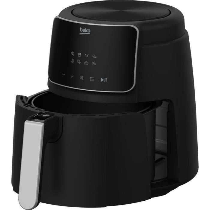 Freidora multifunción sin aceite - BEKO - FRL2244B - 1500 W - 3,9 L para 0,8 kg de patatas fritas - 8 programas - Pantalla táctil - Negra 2 Freidora multifunción sin aceite - BEKO - FRL2244B - 1500 W - 3,9 L para 0,8 kg de patatas fritas - 8 programas - Pantalla táctil - Negra 2