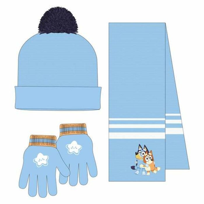 Conjunto 3 piezas bufanda bluey 20.0 x 2.0 x 52.0 cm 4 Conjunto 3 piezas bufanda bluey 20.0 x 2.0 x 52.0 cm 4