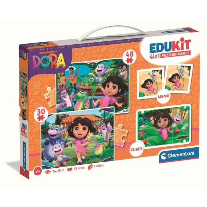 Clementoni CLE8005125182091 Edukit 4 en 1 Dora 8 Clementoni CLE8005125182091 Edukit 4 en 1 Dora 8