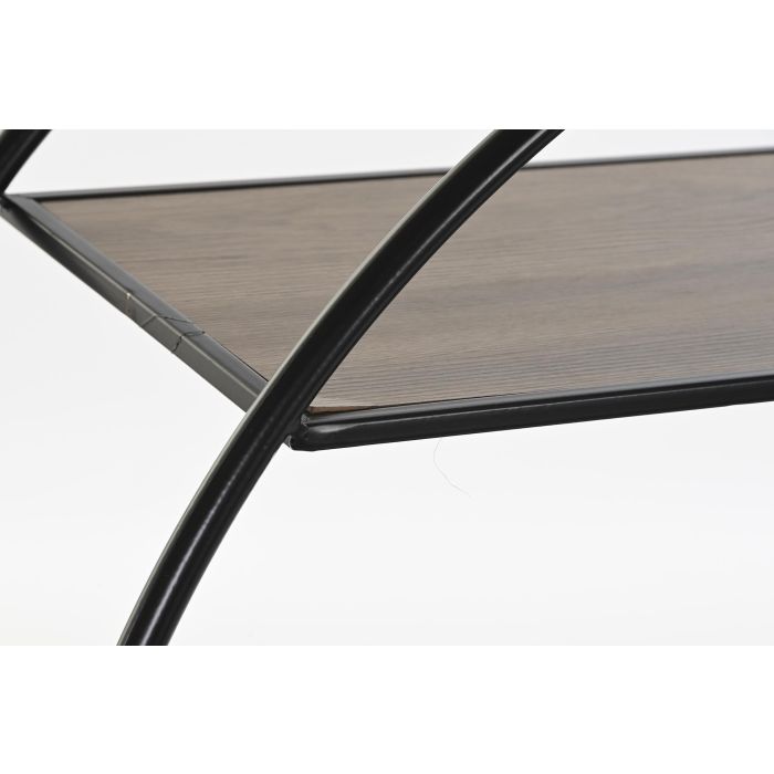 DKD Home Decor Estantería Loft, Abeto y Metal, Negro Gris Claro, 30 cm Largo x 90 cm Ancho x 100 cm Alto, 4 Estantes, Doble Cara 2 DKD Home Decor Estantería Loft, Abeto y Metal, Negro Gris Claro, 30 cm Largo x 90 cm Ancho x 100 cm Alto, 4 Estantes, Doble Cara 2