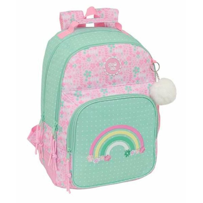 Mochila Escolar Glow Lab Amazing Verde Rosa 32 x 42 x 15 cm 0 Mochila Escolar Glow Lab Amazing Verde Rosa 32 x 42 x 15 cm 0