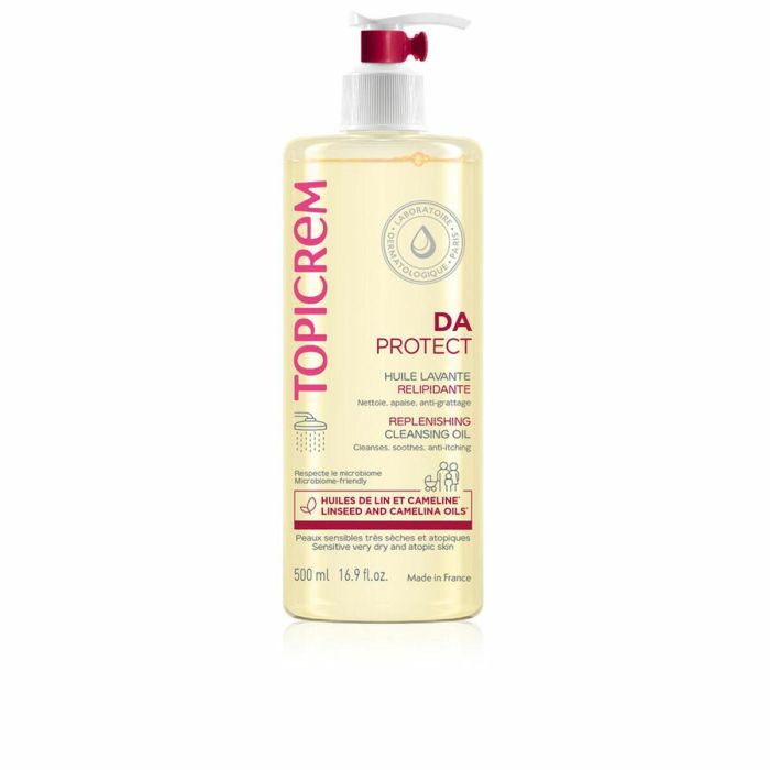 Topicrem DA PROTECT Aceite Limpiador Relipidizante - Gel de Baño para Pieles Sensibles, Secas y Atópicas - 500 ml Topicrem DA PROTECT Aceite Limpiador Relipidizante - Gel de Baño para Pieles Sensibles, Secas y Atópicas - 500 ml