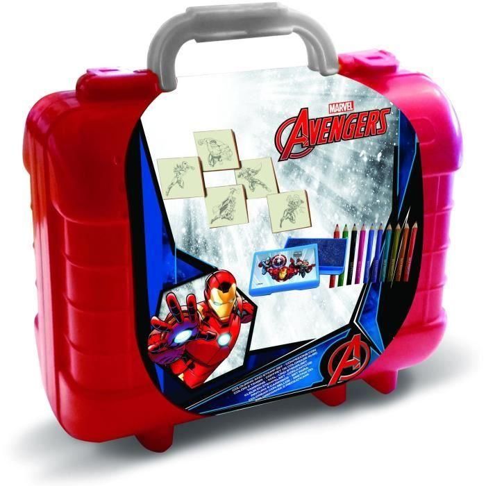 Set de viaje - MULTIPRINT - 42153 - 5 sellos Ironman, 10 lápices Set de viaje - MULTIPRINT - 42153 - 5 sellos Ironman, 10 lápices