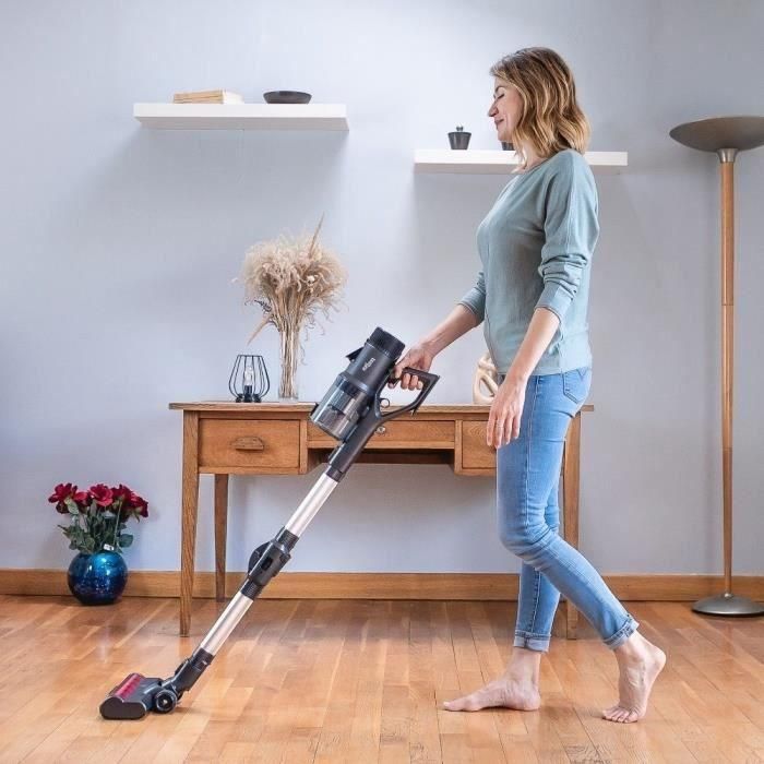 Aspiradora escoba sin cable - EZICLEAN Cycloboost FR15 Animal Fabricada en Francia - 450 W - 80 min - 30 kPa - Negra 4 Aspiradora escoba sin cable - EZICLEAN Cycloboost FR15 Animal Fabricada en Francia - 450 W - 80 min - 30 kPa - Negra 4