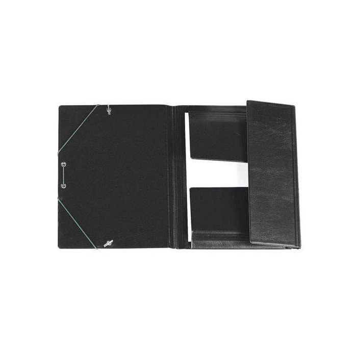 Carpeta De Gomas Y Solapas Iberplas Pvc 4º Negra