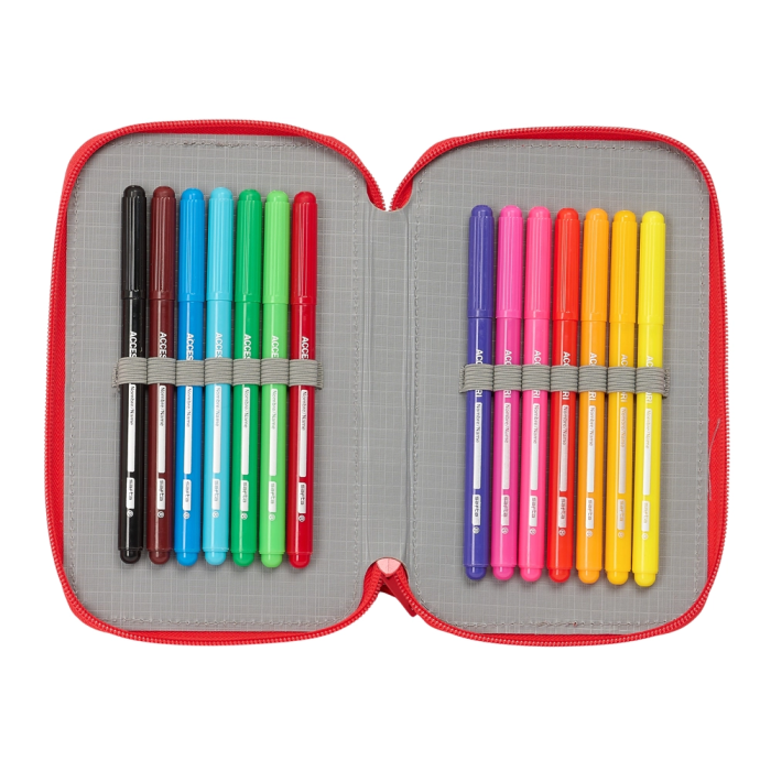 Estuche Escolar PJ Masks Ready Azul marino 12.5 x 19.5 x 4 cm 28 piezas 4 Estuche Escolar PJ Masks Ready Azul marino 12.5 x 19.5 x 4 cm 28 piezas 4