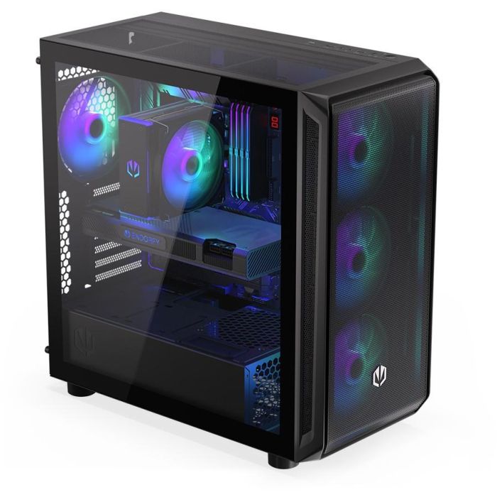 Endorfy ARX 700 ARGB TG Black - Torre PC Gaming Cristal Templado Negro 23