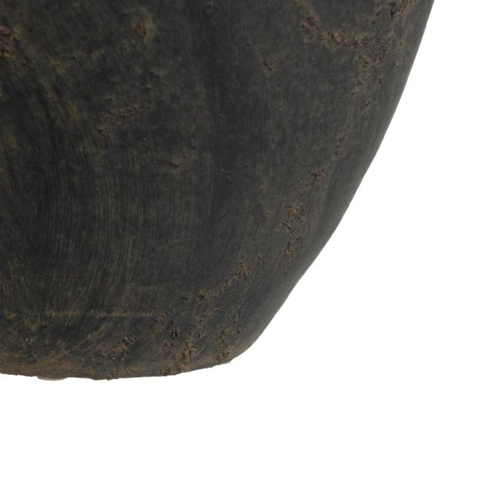 Jarrón Asa Gris Envejecido Barro 26 X 26 X 36 cm