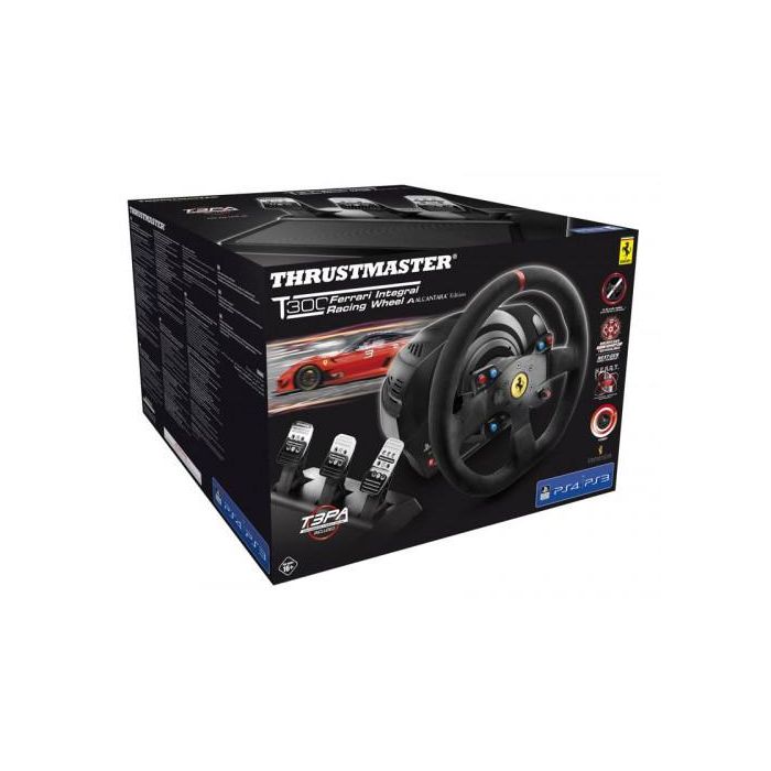 Thrustmaster Volante + Pedales T300 Ferrari Integral Alcantara Edition para Ps3/Ps4/Pc (4160652) 6