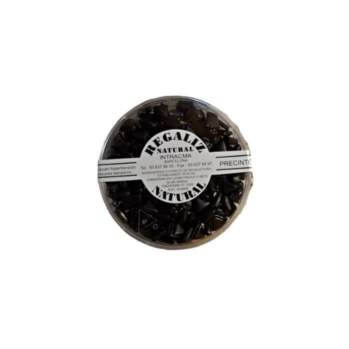 INTRACMA Regaliz Pastillas 24Gr. Regaliz natural puro de extracto de regaliz.