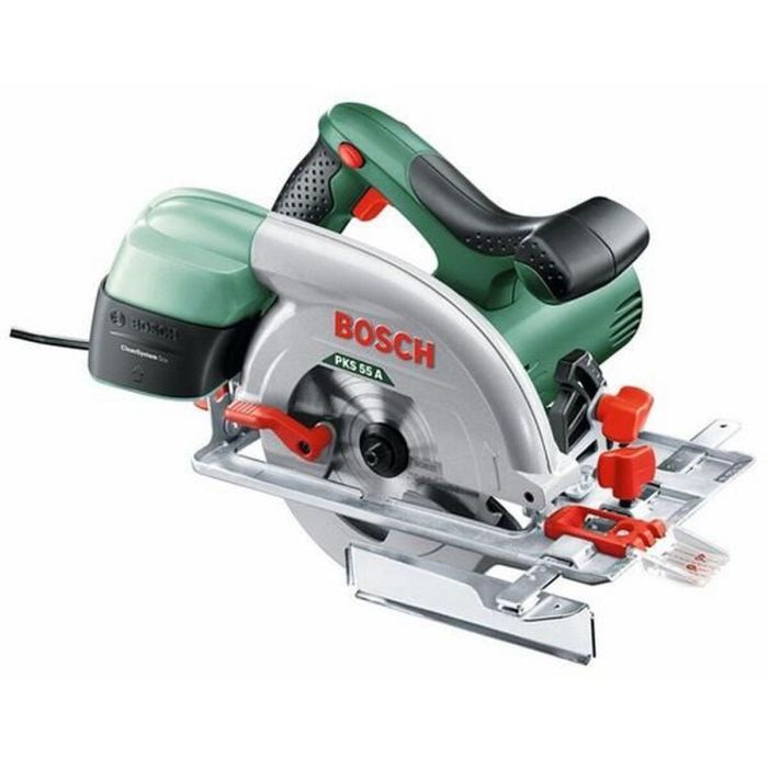 Bosch PKS 55A Sierra circular con CleanSystem (85% absorción de polvo), CutControl, Softgrip y placa base robusta 0 Bosch PKS 55A Sierra circular con CleanSystem (85% absorción de polvo), CutControl, Softgrip y placa base robusta 0