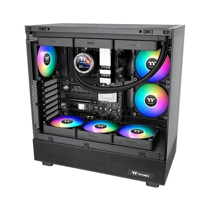Thermaltake CT120 Reverse ARGB Ventilador para Carcasa PC 12 cm Negro, 500-2000 RPM, 65.82 CFM, 1.87 mmH2O (2 Unidades) 4 Thermaltake CT120 Reverse ARGB Ventilador para Carcasa PC 12 cm Negro, 500-2000 RPM, 65.82 CFM, 1.87 mmH2O (2 Unidades) 4