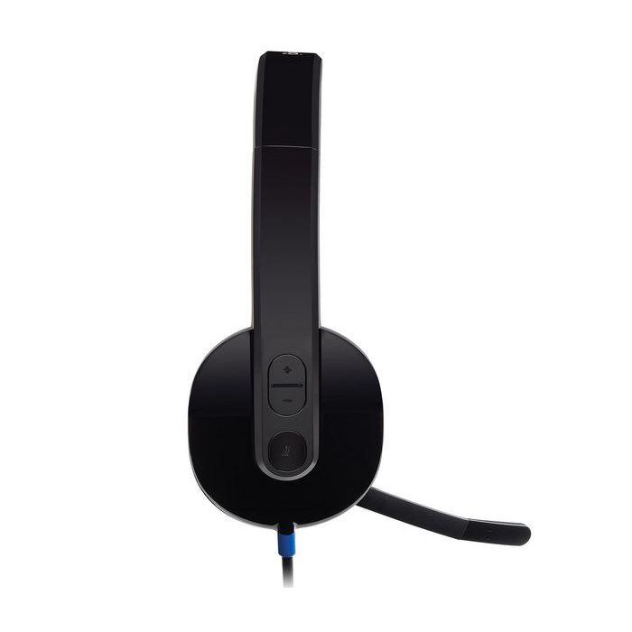 Logitech Auriculares Biaural Estereo Con Micrófono Audio De Alto Rendimiento Con Supresion De Ruidos, Usb - H540 Logitech Auriculares Biaural Estereo Con Micrófono Audio De Alto Rendimiento Con Supresion De Ruidos, Usb - H540