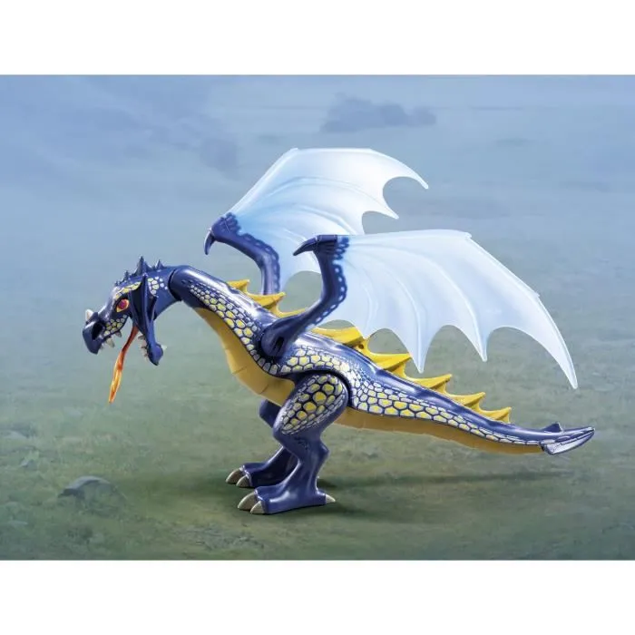 Playmobil Dragón de Combate Novelmore 71644 con Caballero y Accesorios para +4 años