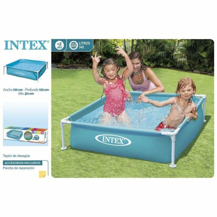 Piscina cuadrada desmontable mini frame (capacidad 342 litros) (+ 2 años) 122x122x30 cm 1