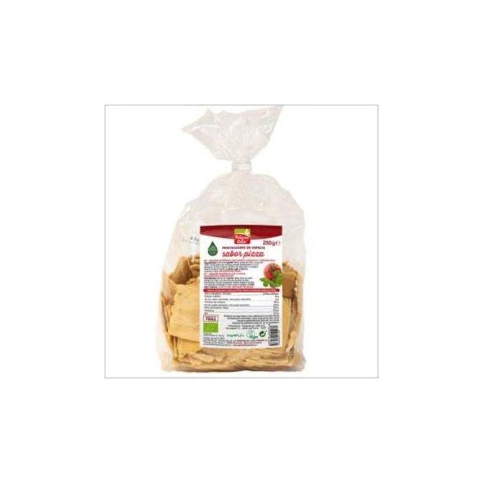 LA FINESTRA SUL CIELO Mini Crackers de Espelta Bio con Sabor Pizza 250g - Sustituto del Pan Vegano