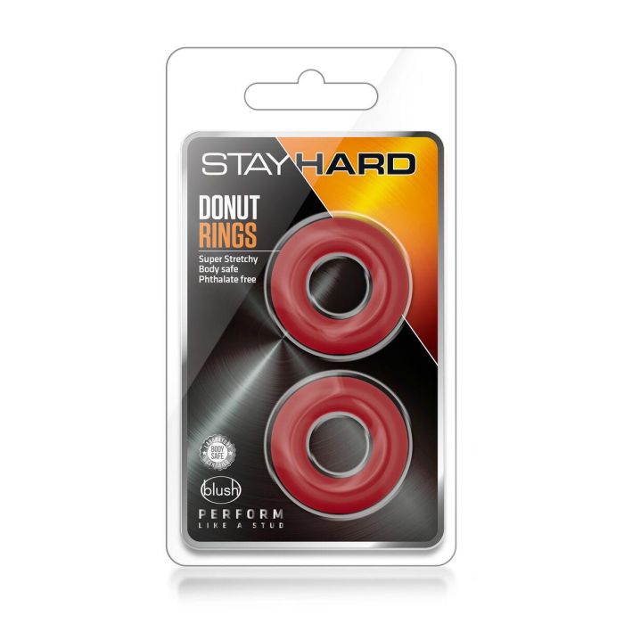Anillo para el Pene Blush Stay Hard Rojo 3 Anillo para el Pene Blush Stay Hard Rojo 3