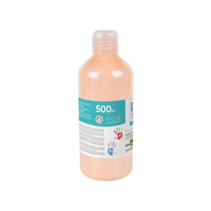 Pintura Dedos Liderpapel Botella De 500 mL Carne 3