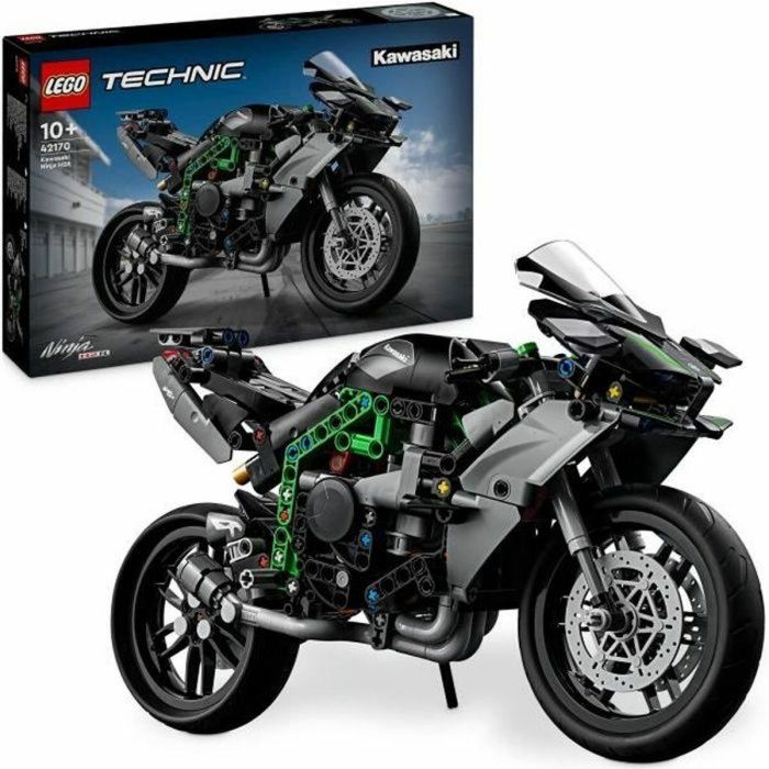 LEGO Technic 42170 Moto Kawasaki Ninja H2R, Idea de Regalo para Niños, Juguete Creativo