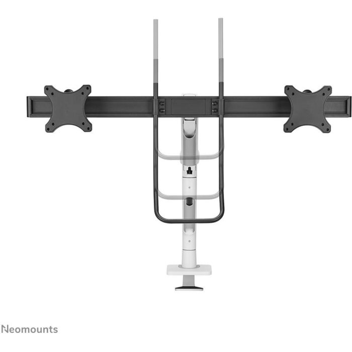 Neomounts Brazo de monitor DS75S-950WH2 para pantallas de 17-32", soporte de escritorio con resorte de gas, capacidad 8kg, blanco, 2 pantallas 17 Neomounts Brazo de monitor DS75S-950WH2 para pantallas de 17-32", soporte de escritorio con resorte de gas, capacidad 8kg, blanco, 2 pantallas 17