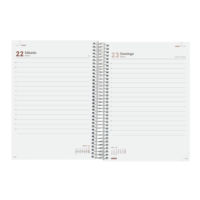 Finocam Agenda Anual Year Espiral E10-155x212 mm 1Dp Rojo 2025 4