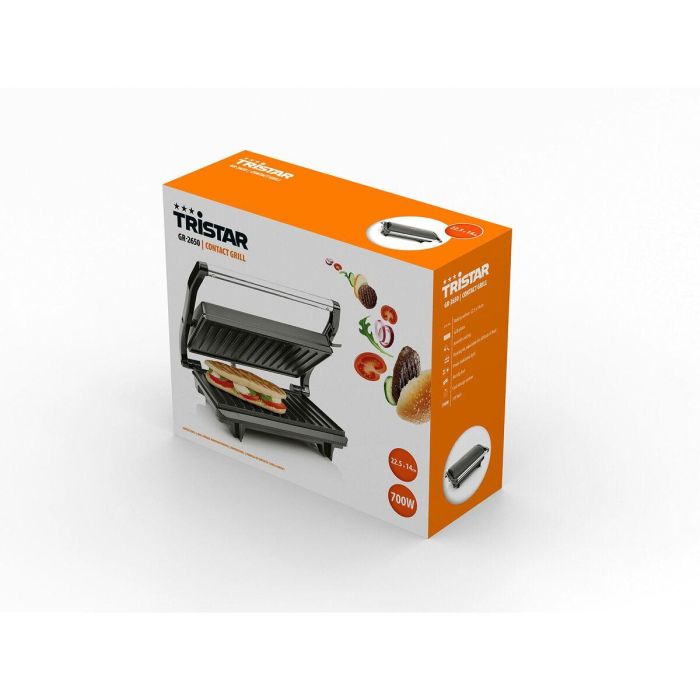 Parrilla Eléctrica Tristar GR-2650 Negro 700 W 22