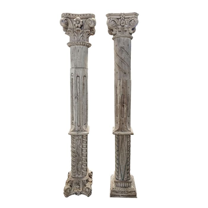 Columna Item Home DKD Home Decor Natural 30 x 200 x 30 cm 0 Columna Item Home DKD Home Decor Natural 30 x 200 x 30 cm 0