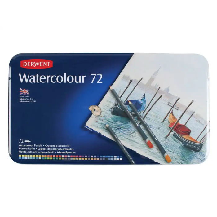 Derwent Lápices de Colores Watercolour Caja de 72 Unidades Colores Surtidos 4