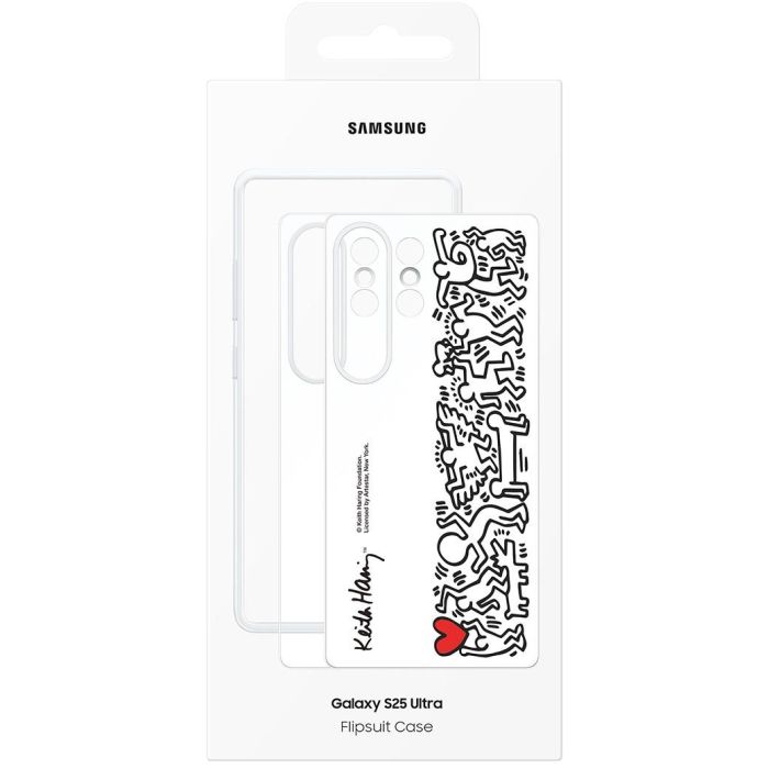 Samsung EF-MS938 Flipsuit Case para Galaxy S25 Ultra, funda protectora de fácil aplicación, multicolor y blanco 11