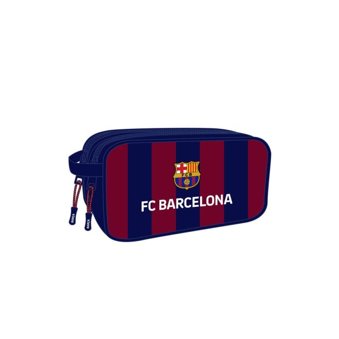Safta Neceser F.C. Barcelona Adaptable a Carro 2 Cremalleras 26x15x12,5 cm