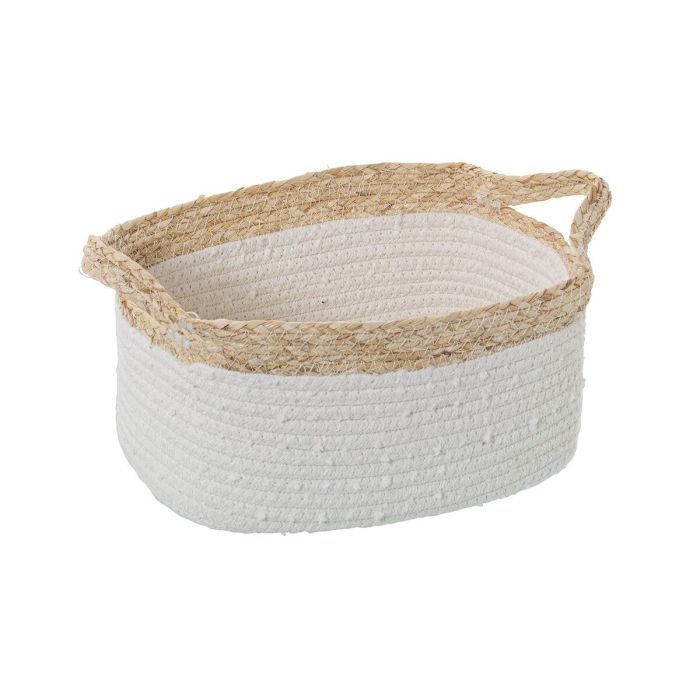 Juego de Cestos Alexandra House Living Blanco Mimbre Ratán Fibra natural 35 x 21 x 21 cm 3 Piezas 3