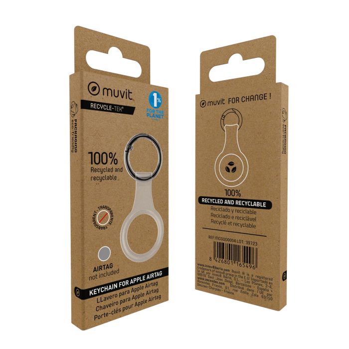 muvit for change funda llavero compatible con Airtag transparente 3 muvit for change funda llavero compatible con Airtag transparente 3