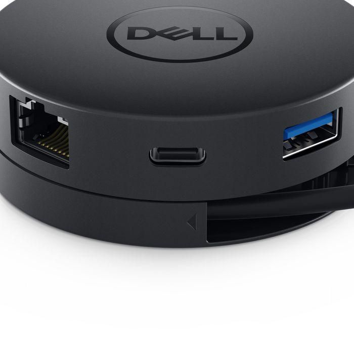 Dell DA300 Adaptador Móvil USB-C Multiport 6 en 1: HDMI, DisplayPort, VGA, Ethernet, USB-A/C, 4K 60Hz, 10Gbps SuperSpeed, Negro 5