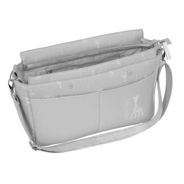 Safta Bolso Adaptable para Carrito de Bebé, Reversible y Repelente, Sophie la Girafe Mum, 46x26x15 cm 3 Safta Bolso Adaptable para Carrito de Bebé, Reversible y Repelente, Sophie la Girafe Mum, 46x26x15 cm 3