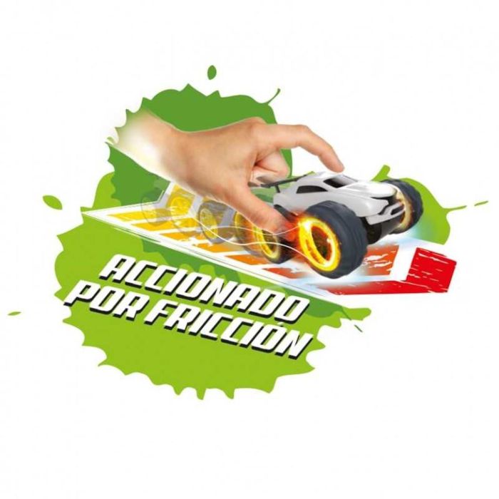 Bizak Exost Jump Pack Inicio Coche Acrobático a Fricción sin Pilas con Rampa de Lanzamiento 3