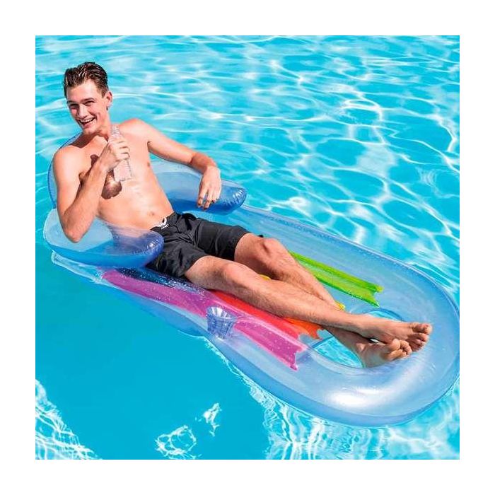 Intex Colchoneta Sillón con Posa Vasos 160x85 cm - Modelos Surtidos 4