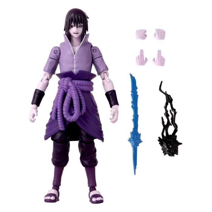 Bandai Anime Heroes Naruto Shippuden Figura de Acción 17 cm Sasuke Uchiha Rinnegan/Mangekyo Sharingan, Ideal para Niños 4+ años 1 Bandai Anime Heroes Naruto Shippuden Figura de Acción 17 cm Sasuke Uchiha Rinnegan/Mangekyo Sharingan, Ideal para Niños 4+ años 1