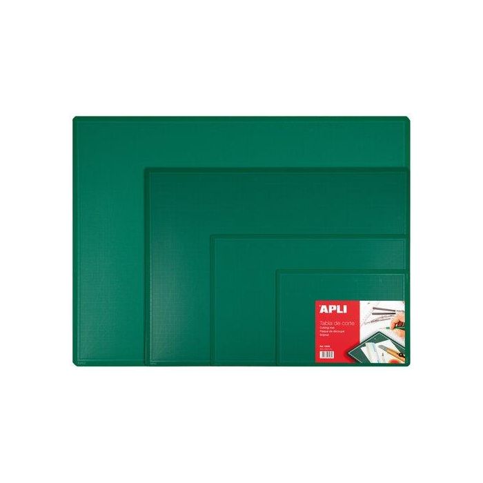 Apli Vade de Corte PVC A4 Cuadricula Impresa para Manualidades y Escritorio