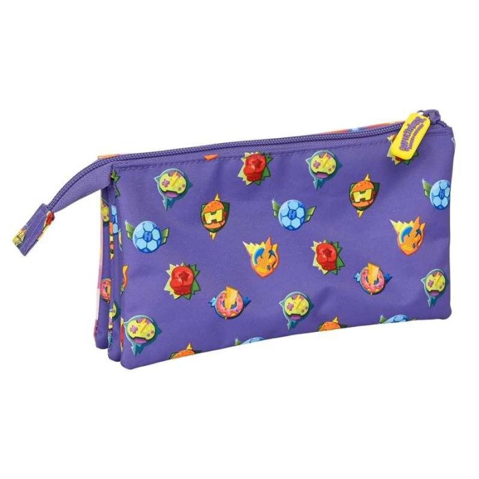 Portatodo Triple SuperThings Guardians of Kazoom Morado Amarillo (22 x 12 x 3 cm) 4 Portatodo Triple SuperThings Guardians of Kazoom Morado Amarillo (22 x 12 x 3 cm) 4