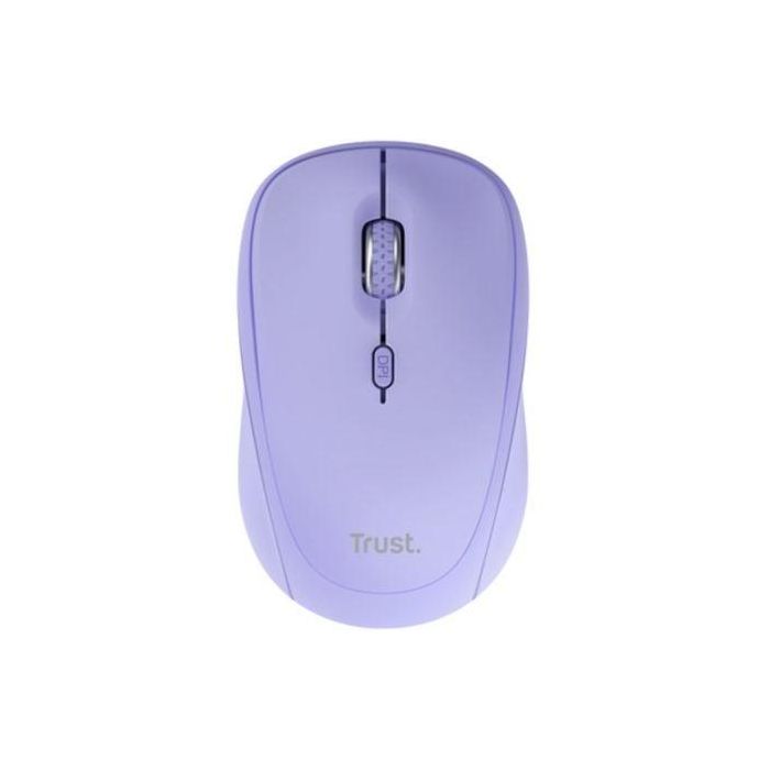 Trust Ratón Óptico Inalámbrico Y Bluetooth Yvi+ 1600 DPI Lila para 3 Dispositivos 1