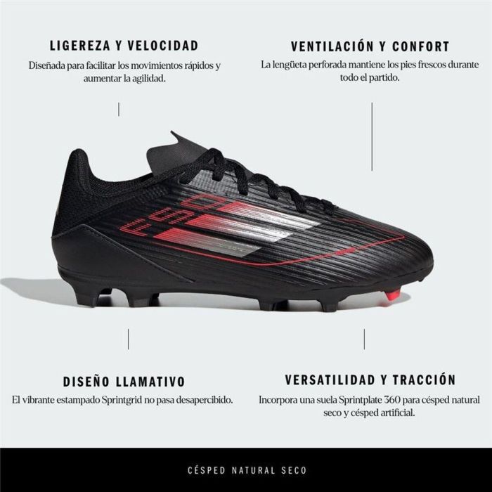 Botas de Fútbol para Niños Adidas F50 League Negro 41 6