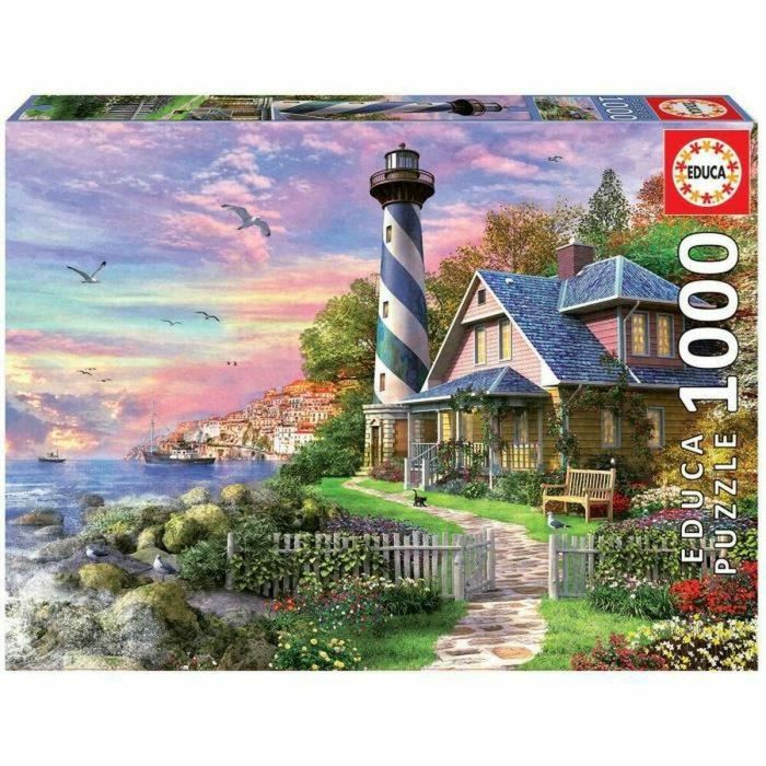 Educa Rompecabezas 1000 Piezas 'Faro en Rock Bay' para Adultos - Puzzle de Paisaje 68x48 cm, ideal a partir de 12 años Educa Rompecabezas 1000 Piezas 'Faro en Rock Bay' para Adultos - Puzzle de Paisaje 68x48 cm, ideal a partir de 12 años