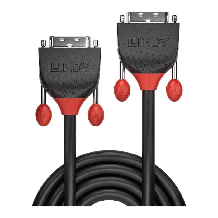 Lindy 2m DVI-D Dual Link Cable Negro para PC y Monitor